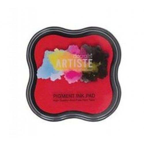 Червено мастило - Docrafts Pigment Ink Pad - Red (DOA 550100)