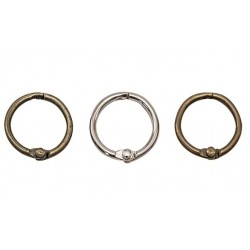 Мини самозаключващи се халки за албуми - 18бр.- Idea-ology Tim Holtz Mini Book Rings (18pcs) (TH93272)