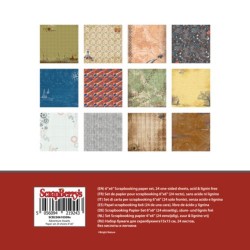 Дизайнерско блокче - Paper Collection Set 6"*6" - приключенски - Adventure Awaits 190 gsm (24 sheets, 12 designs, 2 units of each sheet) 