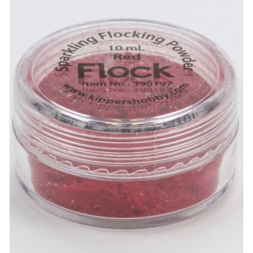 Натрошено кадифе - червено - Sparkling Flocking Powder Red