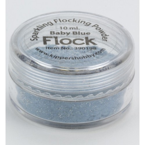 Натрошено кадифе - бебешко синьо - Sparkling Flocking Powder Baby Blue