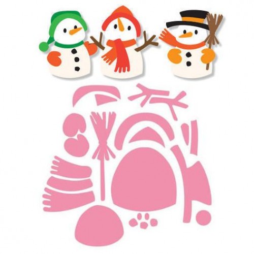 Тънки метални щанци - Снежни човеци - Marianne Design Collectables Eline's Snowman