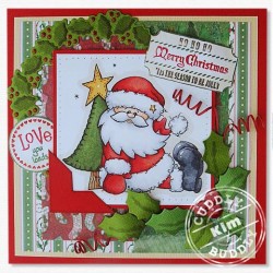 Шаблон за изрязване на коледен венец - Marianne Design Creatables - Holly Wreath