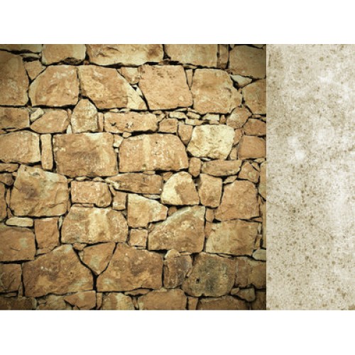 Двустранен дизайнерски картон 12" х 12" - 150гр. - Kaiser craft - 12x12 Scrapbook Paper Rock single sheet