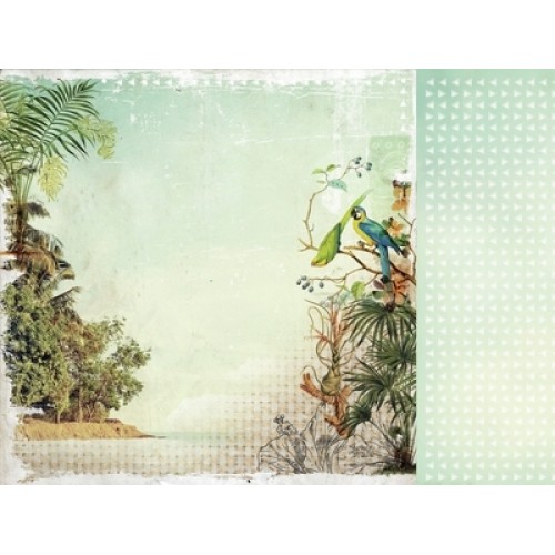 Двустранен дизайнерски картон 12" х 12" - 150гр. - Kaiser craft - 12x12Scrapbook Paper Excited single sheet