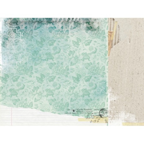 Двустранен дизайнерски картон 12" х 12" - 150гр. - Kaiser craft - 12x12 Scrapbook Paper - Girly single sheet