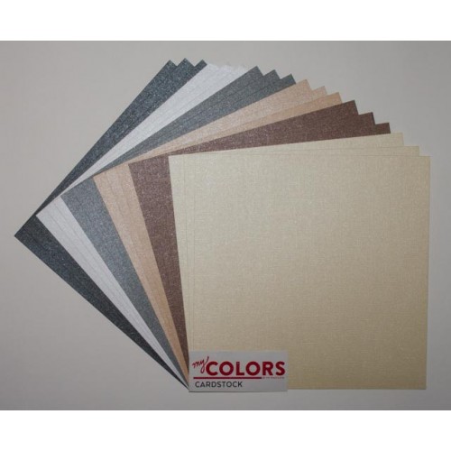 Комплект от 18бр. картони 12" х 12" - 12x12 inch Elegant Cardstock Bundle 18pcs - 216гр.