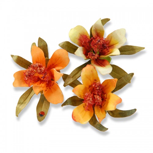Шаблон за изрязване - Sizzix Thinlits Die Set 3PK - Flower, Mini Lily