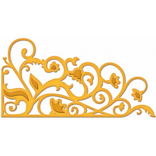 Универсален шаблон за изрязване и релеф - Spellbinders - Garden Weave