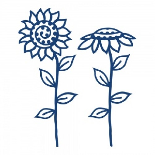 Универсална щанца за рязане и релеф слънчоглед - Tattered Lace Sunflowers (ACD394)