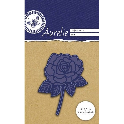 Универсална щанца за рязане и релеф роза - Aurelie Rose Die (AUCD1002)
