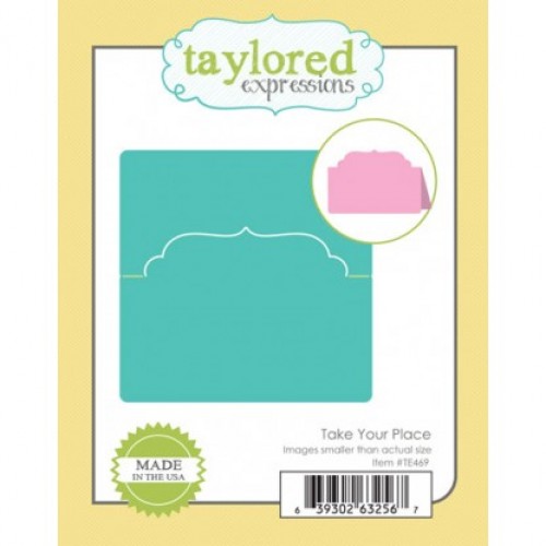 Универсална щанца за рязане и релеф тейбъл картичка - Taylored Expressions Take Your Place (TE469)