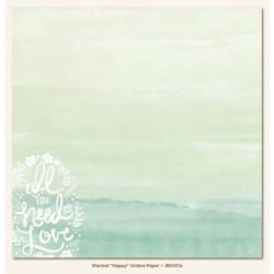 Двустранен дизайнерски картон - море - Happy "Ombre" Paper (1 Sheet of 12x12 Paper)