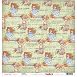 Двустранна дизайнерска хартия - Double-sided paper 12"*12" 190 gsm Sweetheart Dreams