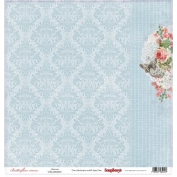 Комплект от дизайнерски хартии 12" х 12" , 190гр. 13 листа - Paper Collection (12*12 – 190gsm) Butterflies (13 Sheet Multi-Design Set)