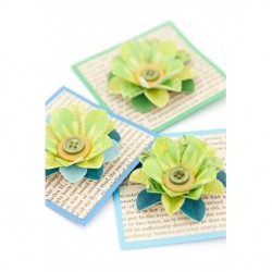 Перфратор - ретро цвете - EK tools large retro flower - 5 см