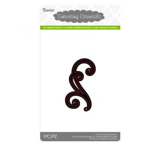 Щанца за рязане и релеф завъртулки - Darice - Die cut stencil small swirl 46x80mm
