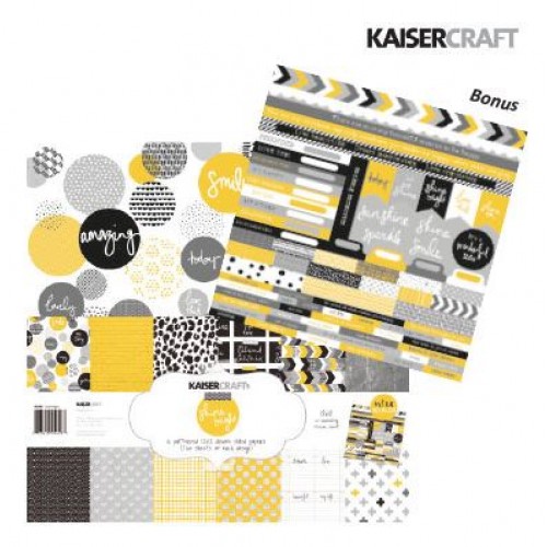 Дизайнерски листи 12"х12" и стикери - Kaiser craft shine bright paper pack 12x12"
