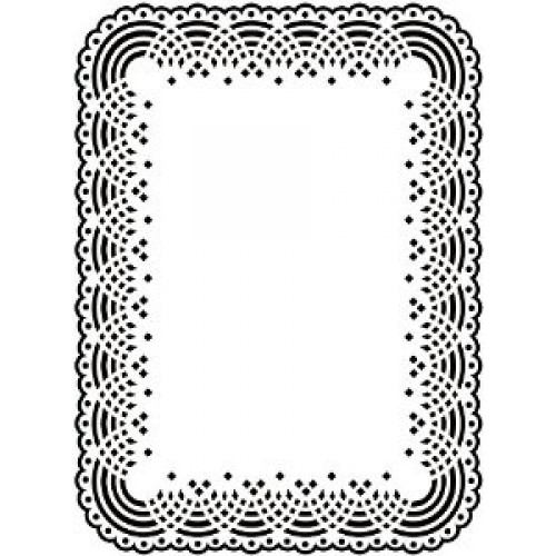 Папка за релеф - Darice - Embossing template 10,8x14,6cm doily lace