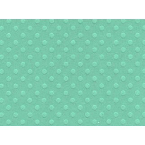 Дизайнерски картон 12" х 12" тюркоаз с релефни точки - Bazzill - Swiss dot 12"x12" x1 tahitian princess 