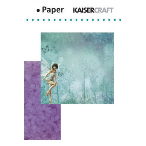 Двустранен дизайнерски лист - Kaiser craft Fairy dust double-sided 12x12" dew drops